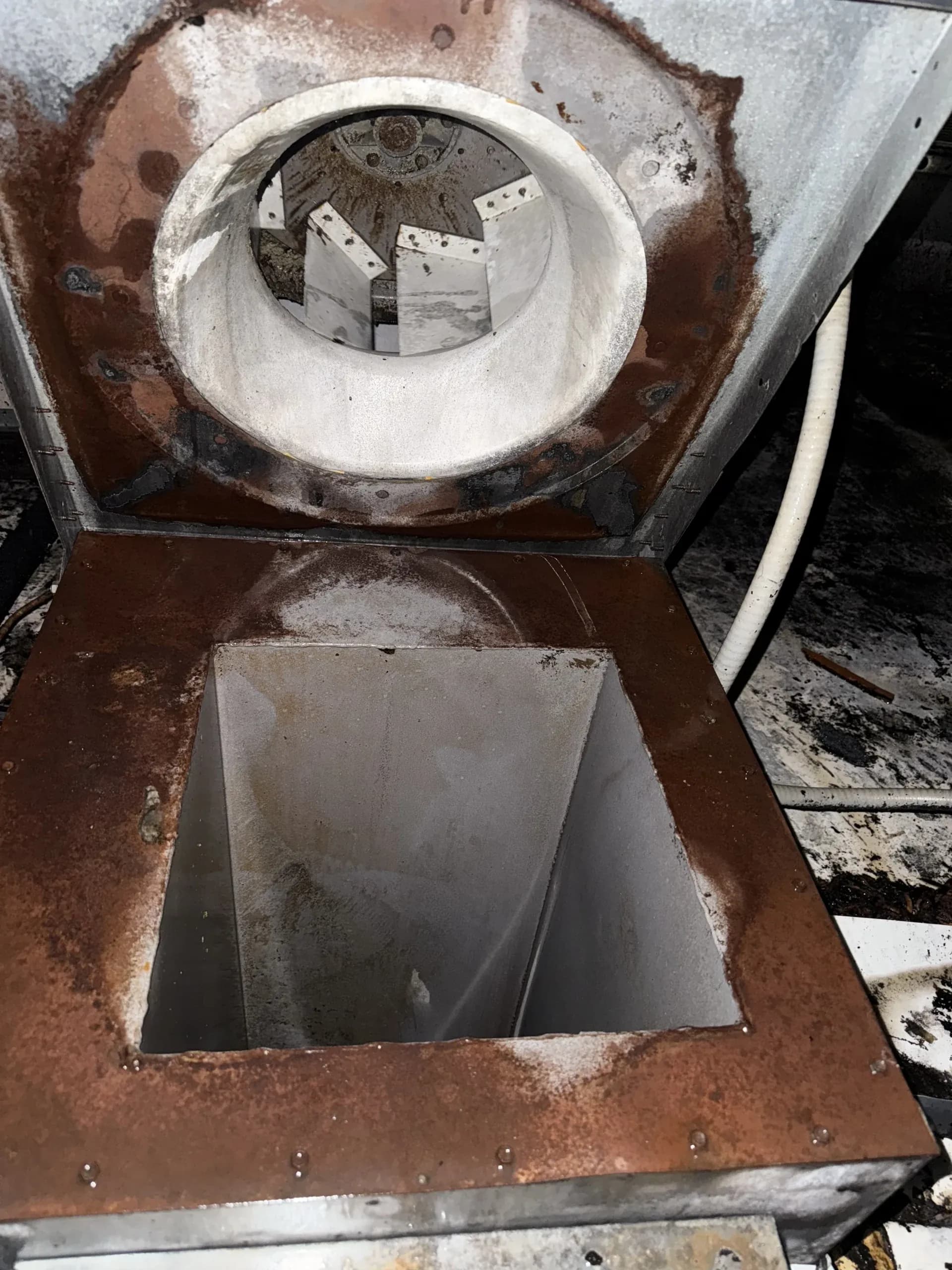 ProKEC technician cleaning a kitchen exhaust system